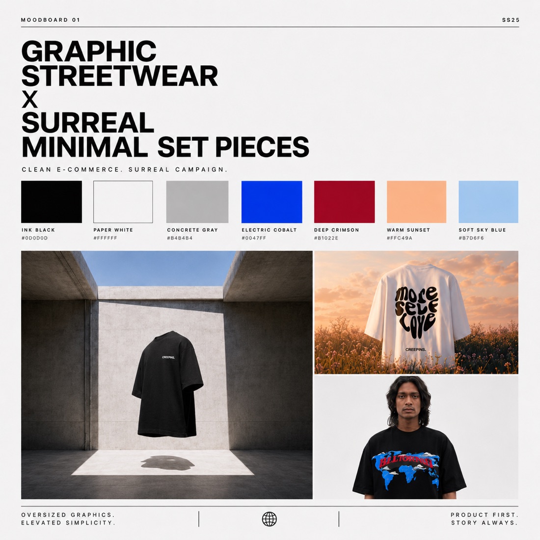 Moodboard set piece
