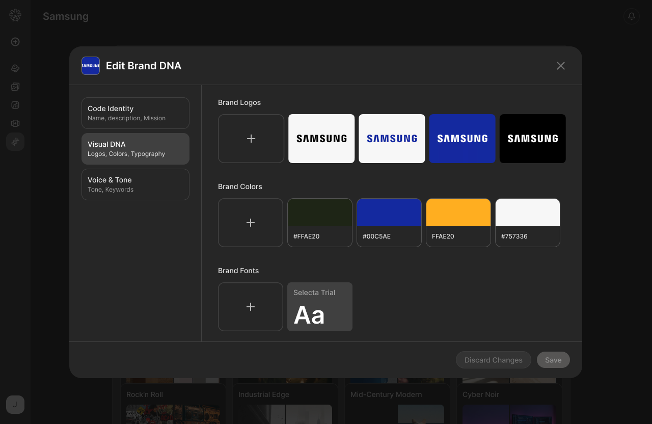 Moodboard and redesigned memory screen